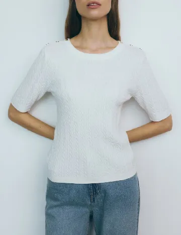 Tricou Reserved, alb