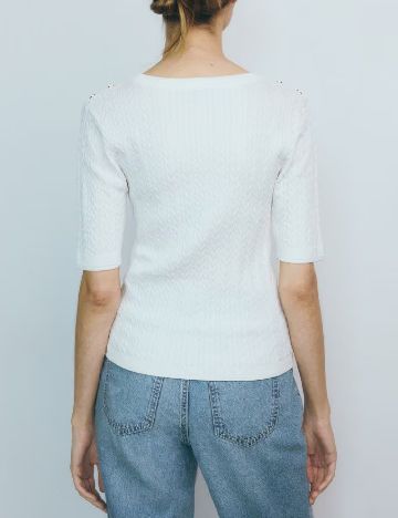 Tricou Reserved, alb
