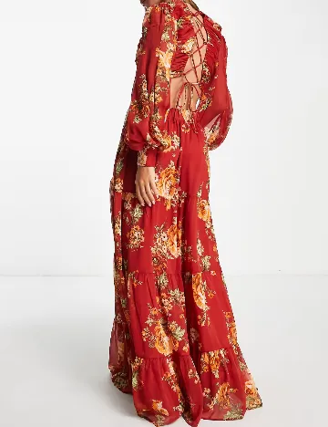 Rochie lunga ASOS Curve, floral print
