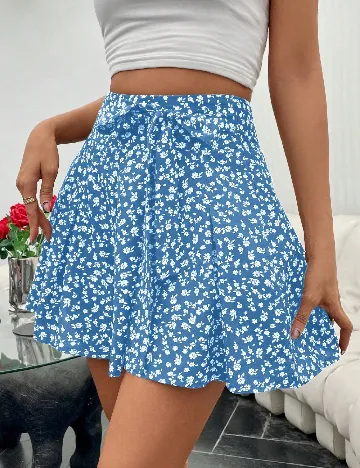 Pantaloni scurti SHEIN, albastru