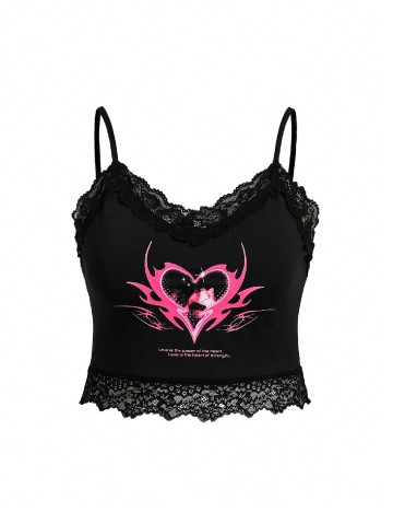 Top SHEIN CURVE, negru