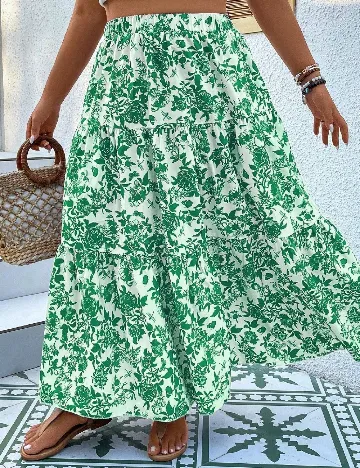 Fusta SHEIN CURVE, verde