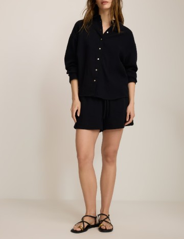 Camasa Oversize Reserved, negru