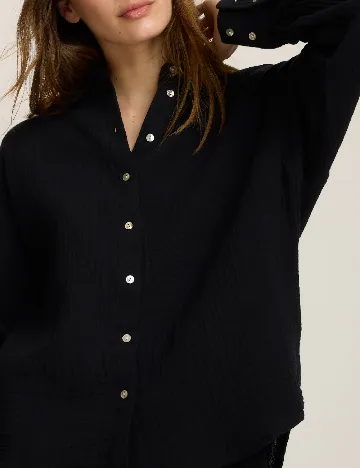 Camasa Oversize Reserved, negru