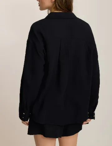 Camasa Oversize Reserved, negru