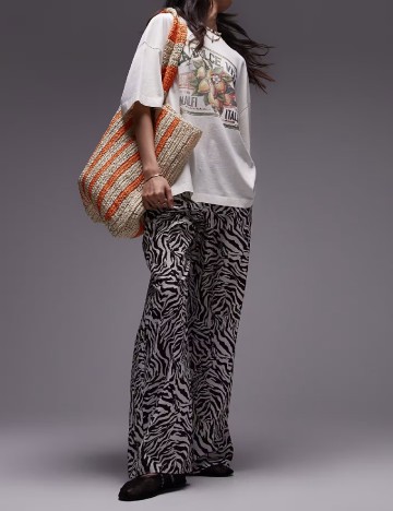 Tricou Top Shop, crem