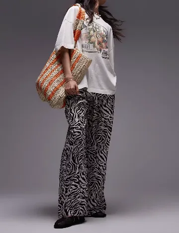 Tricou Top Shop, crem