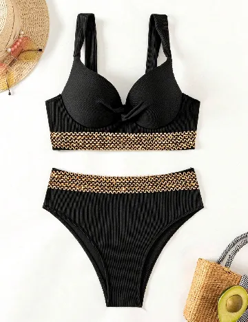 Costum de baie SHEIN, negru