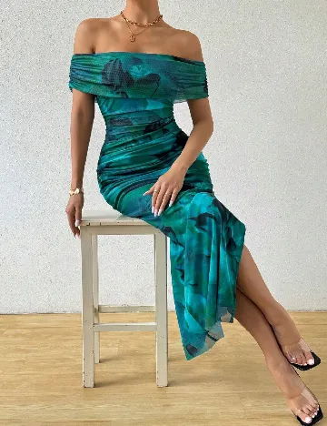 Rochie medie SHEIN, verde