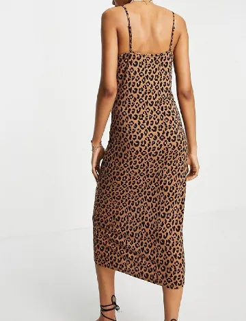 Rochie medie Vila, animal print