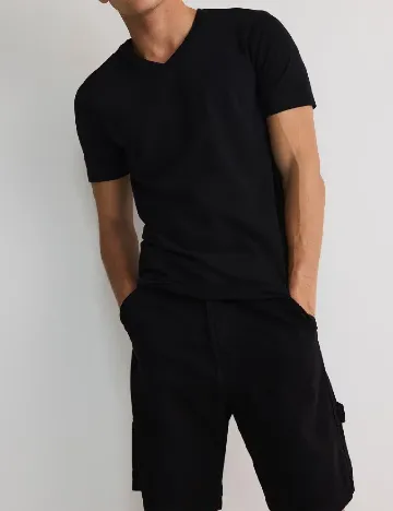Tricou Reserved, negru