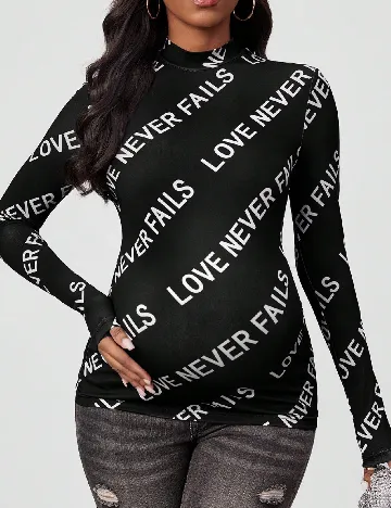 Bluza SHEIN Maternity, negru Negru