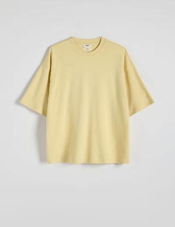 Tricou Oversize Reserved, galben
