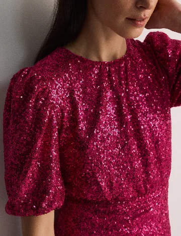 Rochie medie Reserved, roz