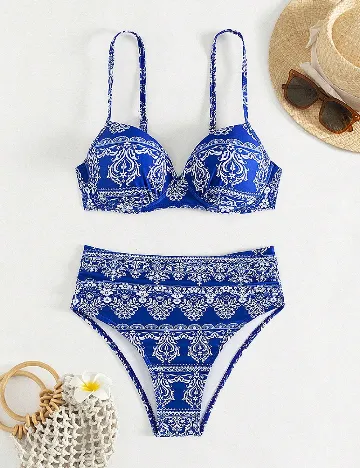Costum de baie SHEIN, albastru