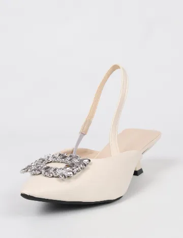 Pantofi SHEIN, bej Crem