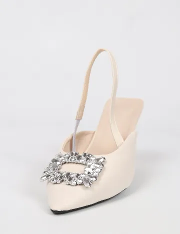 Pantofi SHEIN, bej Crem