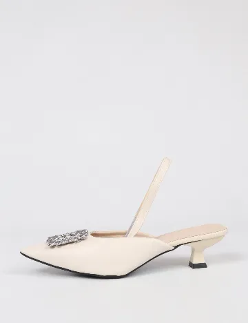Pantofi SHEIN, bej Crem