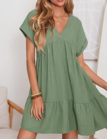 Rochie scurta SHEIN, verde