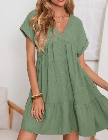 Rochie scurta SHEIN, verde