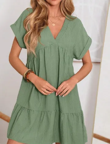 Rochie scurta SHEIN, verde