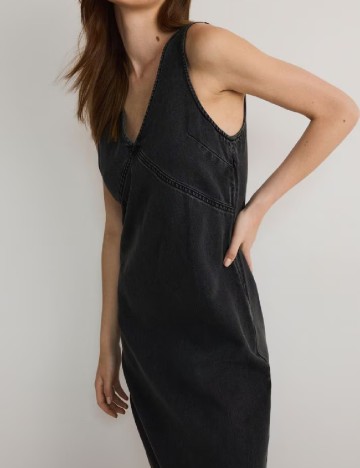 Rochie medie Reserved, gri inchis