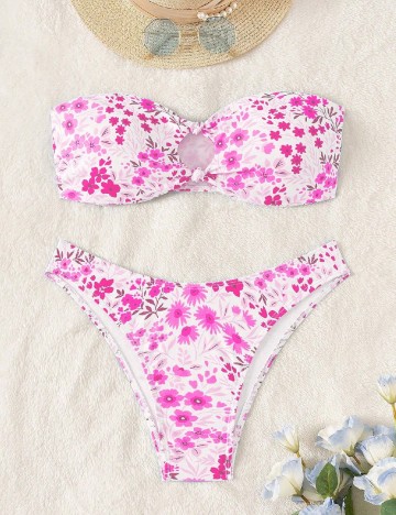 Costum de baie SHEIN, floral print