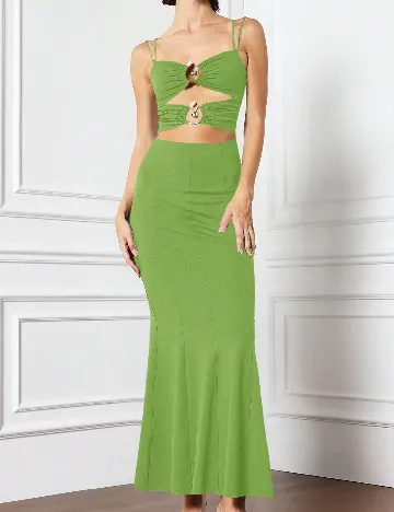 Rochie lunga Missguided, verde