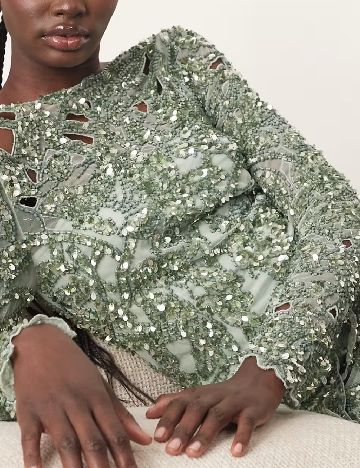 Rochie scurta Arrange, verde