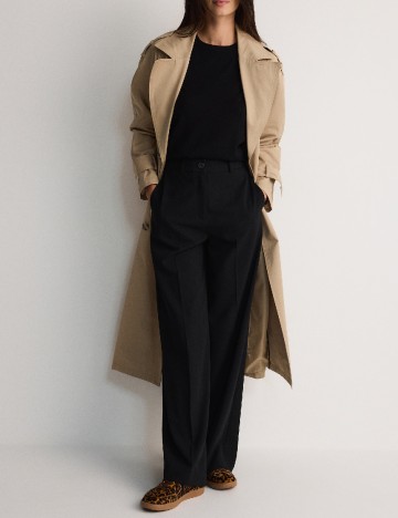 Pantaloni Reserved, negru