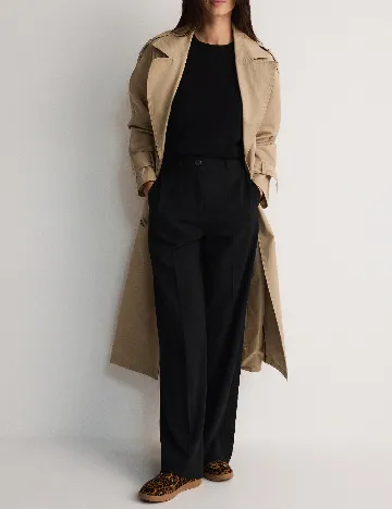 Pantaloni Reserved, negru
