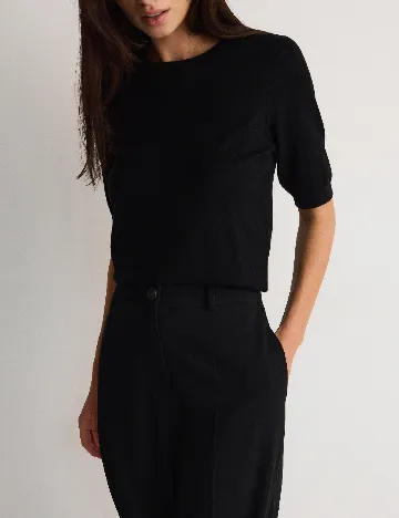 Pantaloni Reserved, negru