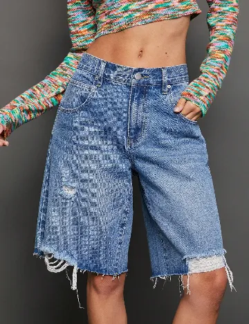 Pantaloni scurti SHEIN, albastru
