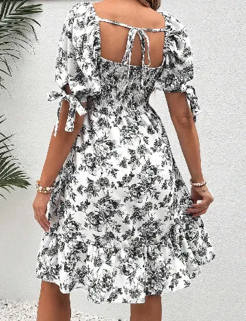 Rochie scurta SHEIN Maternity, alb