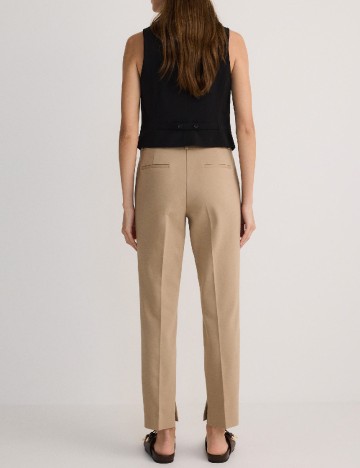 Pantaloni Reserved, crem