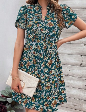 Rochie scurta SHEIN, floral print