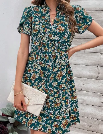 Rochie scurta SHEIN, floral print