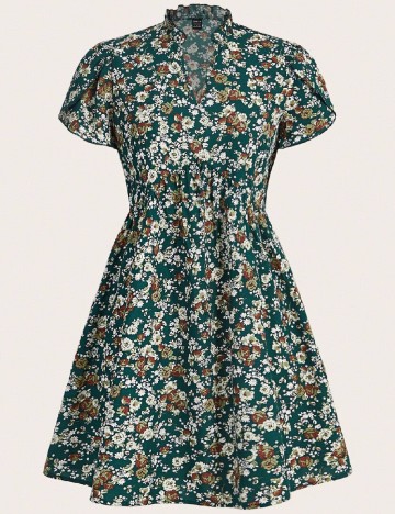 Rochie scurta SHEIN, floral print