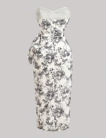 Rochie medie SHEIN, alb