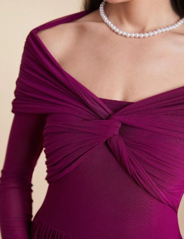 Rochie medie SHEIN, pruna
