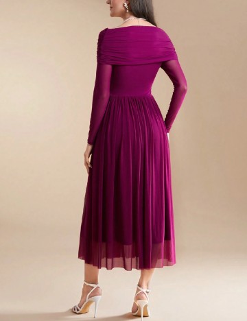 Rochie medie SHEIN, pruna