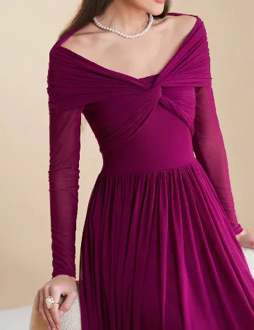 Rochie medie SHEIN, pruna