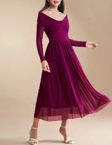 Rochie medie SHEIN, pruna
