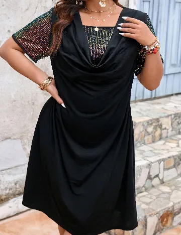 Rochie scurta SHEIN CURVE, negru