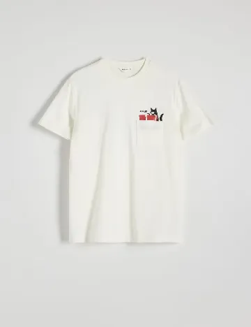 Tricou Reserved, alb