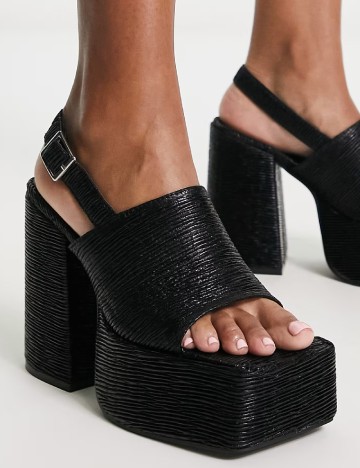 Sandale Heartbreak, negru