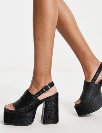 Sandale Heartbreak, negru