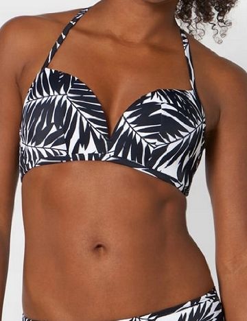Sutien de baie Triumph, alb/negru