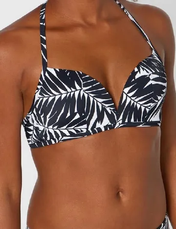 Sutien de baie Triumph, alb/negru
