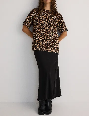 Tricou Oversize Reserved, animal print
